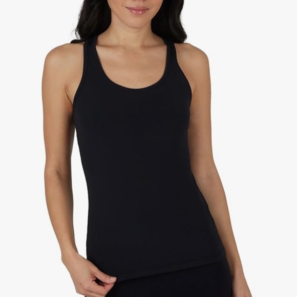 Yogalicious 2 Pack Seamless Carrie Tank Padded Racerback Tank Tops - Picture 3 of 11
